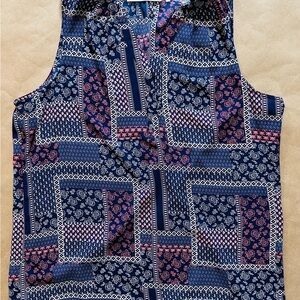 Violet & Claire Multi-color Sleeveless Blouse